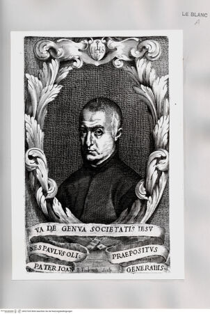 Vorderseite von Istituto Nazionale per la Grafica [http://creativecommons.org/publicdomain/mark/1.0/] Padre Giovanni Paolo Oliva - , bh527635. Foto.