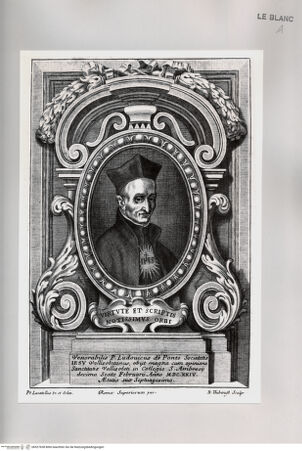 Vorderseite von Istituto Nazionale per la Grafica [http://creativecommons.org/publicdomain/mark/1.0/] Der Jesuitenpater Ludovico da Ponte - , bh527638. Foto.