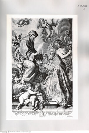 Vorderseite von Istituto Nazionale per la Grafica [http://creativecommons.org/publicdomain/mark/1.0/] Der heilige Franz von Paula und der heilige Franz von Sales - , bh527647. Foto.