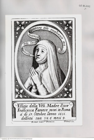 Vorderseite von Istituto Nazionale per la Grafica [http://creativecommons.org/publicdomain/mark/1.0/] Suora Francesca Farnese - , bh527652. Foto.