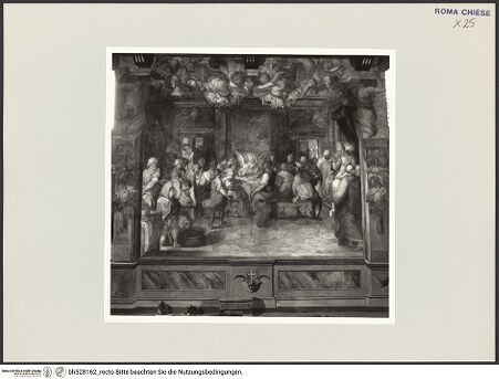 Vorderseite von Sopr. BAS ROMA [https://www.deutsche-digitale-bibliothek.de/content/lizenzen/rv-ez/] Grabmal für Kardinal Marco Antonio Bragadino - Detail, Schädel links unten, bh528162_recto. Foto.