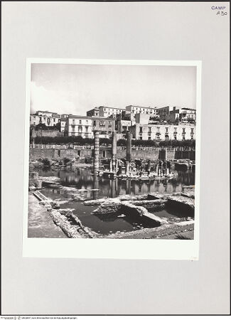 Vorderseite von Bibliotheca Hertziana [https://www.deutsche-digitale-bibliothek.de/content/lizenzen/rv-fz/] Serapeo (sog. Serapeum) - Ansicht von Südwesten, bh528557_recto. Foto: Schwarz, Heinrich Mathias.