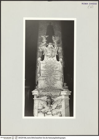 Vorderseite von Sopr. BAS ROMA [https://www.deutsche-digitale-bibliothek.de/content/lizenzen/rv-ez/] Grabmal für Alexander Paul Maximilian von Bode - , bh529186_recto. Foto.