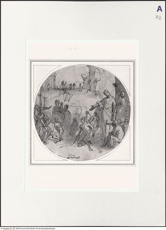 Vorderseite von Sotheby's [https://www.deutsche-digitale-bibliothek.de/content/lizenzen/rv-ez/] Der heilige Paulus heilt einen Gelähmten - , bh529316_recto. Foto.