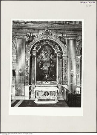 Vorderseite von Sopr. BAS ROMA [https://www.deutsche-digitale-bibliothek.de/content/lizenzen/rv-ez/] Santa Lucia in SelciCappella Landi - 2. Kapelle links, Cappella Landi, bh529696_recto. Foto.