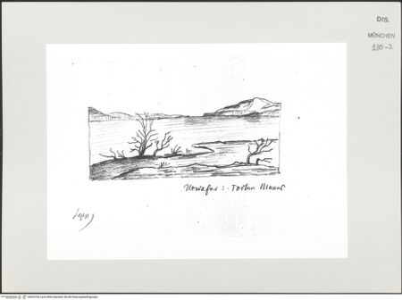 Vorderseite von Bibliotheca Hertziana [https://www.deutsche-digitale-bibliothek.de/content/lizenzen/rv-ez/] Skizzenbuch Vorderasien, Ägypten, PalästinaNordufer des Toten Meeres - , bh529769_recto. Foto.