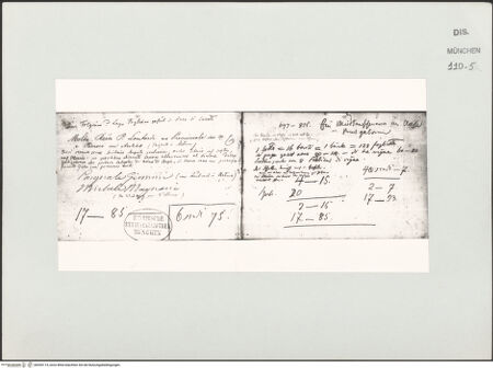 Vorderseite von Bibliotheca Hertziana [https://www.deutsche-digitale-bibliothek.de/content/lizenzen/rv-ez/] Skizzenbuch LatiumZwei Textseiten - , bh530114_recto. Foto.