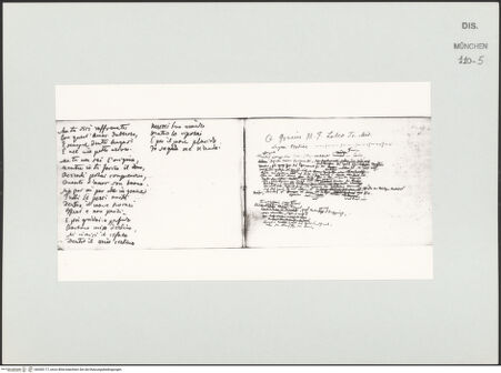 Vorderseite von Bibliotheca Hertziana [https://www.deutsche-digitale-bibliothek.de/content/lizenzen/rv-ez/] Skizzenbuch LatiumZwei Textseiten - , bh530117_recto. Foto.