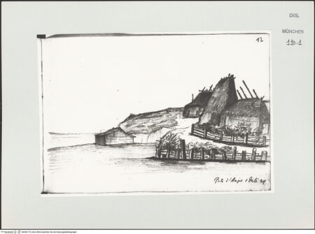 Vorderseite von Bibliotheca Hertziana [https://www.deutsche-digitale-bibliothek.de/content/lizenzen/rv-ez/] Skizzenbuch LatiumPorto d'Anzio - , bh530175_recto. Foto.