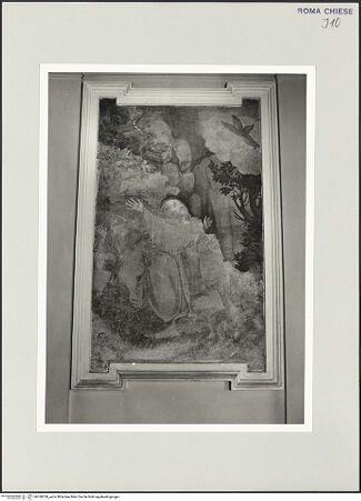 Vorderseite von Sopr. BAS ROMA [https://www.deutsche-digitale-bibliothek.de/content/lizenzen/rv-ez/] Stigmatisierung des heiligen Franziskus - , bh530328_recto. Foto.