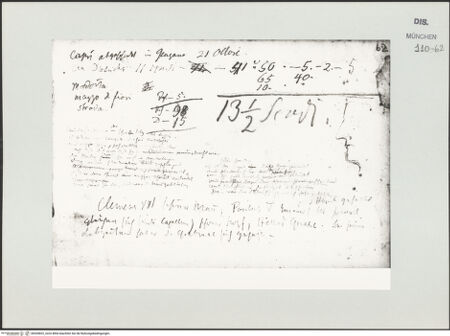 Vorderseite von Bibliotheca Hertziana [https://www.deutsche-digitale-bibliothek.de/content/lizenzen/rv-ez/] Skizzenbuch Latium, RomTextseite - , bh530822_recto. Foto.