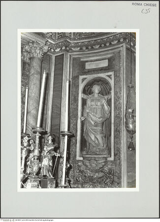 Vorderseite von Sopr. BAS ROMA [https://www.deutsche-digitale-bibliothek.de/content/lizenzen/rv-ez/] Die heilige Flavia Domitilla - Gesamtansicht, bh530827_recto. Foto.