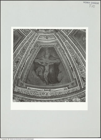 Vorderseite von Sopr. BAS ROMA [https://rightsstatements.org/page/CNE/1.0/] KapellenausstattungGnadenstuhl und Verkündigung - Mittelbild, Gnadenstuhl, bh530839_recto. Foto.