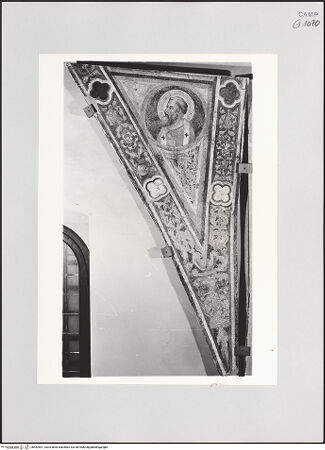 Vorderseite von Pedicini, Luciano [https://www.deutsche-digitale-bibliothek.de/content/lizenzen/rv-fz/] Die sieben Sakramente und der Triumph der KircheZwickelfelder mit Heiligendarstellungen in Tondi - Zwickel: Heiliger oder Apostel, bh532501_recto. Foto: Pedicini, Luciano.