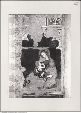 Vorderseite von Pedicini, Luciano [https://www.deutsche-digitale-bibliothek.de/content/lizenzen/rv-ez/] Madonna dell'Umiltà - Gesamtansicht (mit Fragmenten der Rahmung), bh532570_recto. Foto: Pedicini, Luciano.