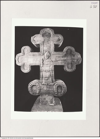 Vorderseite von Pedicini, Luciano [https://www.deutsche-digitale-bibliothek.de/content/lizenzen/rv-ez/] Kruzifix - Rückseite: Heiliger Eligius, bh532590_recto. Foto: Pedicini, Luciano.