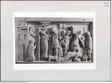 Vorderseite von Pedicini, Luciano [https://www.deutsche-digitale-bibliothek.de/content/lizenzen/rv-ez/] KanzelMartyrium der heiligen Euphemia von Chalkedon - Gesamtansicht, bh532606_recto. Foto: Pedicini, Luciano.