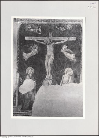 Vorderseite von Pedicini, Luciano [https://www.deutsche-digitale-bibliothek.de/content/lizenzen/rv-ez/] Kreuzigung mit Heiligen Maria, Johannes, Magdalena und Engeln - Gesamtansicht, bh532623_recto. Foto: Pedicini, Luciano.