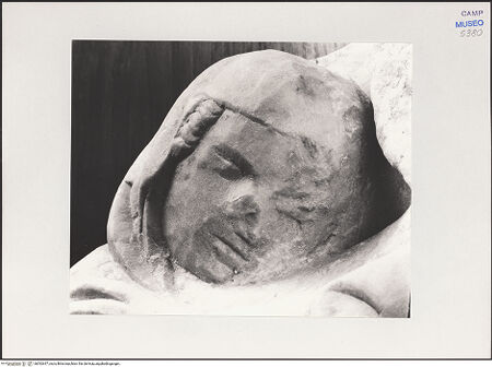 Vorderseite von Pedicini, Luciano [https://www.deutsche-digitale-bibliothek.de/content/lizenzen/rv-ez/] Heimsuchung Mariä - Detail: Maria (Gesicht), bh532637_recto. Foto: Pedicini, Luciano.