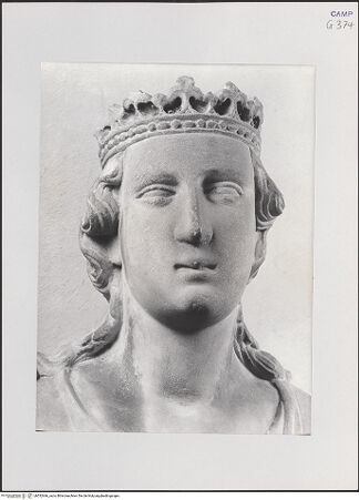 Vorderseite von Pedicini, Luciano [https://www.deutsche-digitale-bibliothek.de/content/lizenzen/rv-ez/] Frau mit Hermelin und Krone (Tugend?) - Detail: Kopf, bh532646_recto. Foto: Pedicini, Luciano.