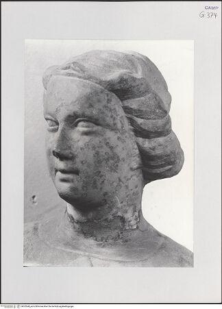 Vorderseite von Pedicini, Luciano [https://www.deutsche-digitale-bibliothek.de/content/lizenzen/rv-ez/] Iustitia - Detail: Kopf, bh532648_recto. Foto: Pedicini, Luciano.