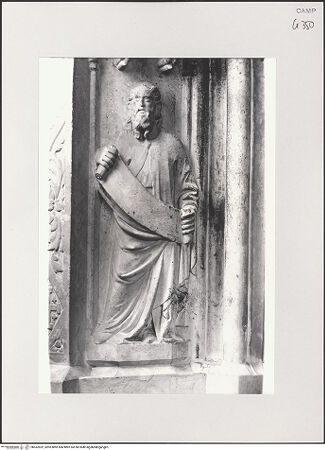 Vorderseite von Pedicini, Luciano [https://www.deutsche-digitale-bibliothek.de/content/lizenzen/rv-ez/] Grabmal des Königs Robert I.Heiligen und Propheten - Pfeiler, Detail: Prophet, bh532692_recto. Foto: Pedicini, Luciano.