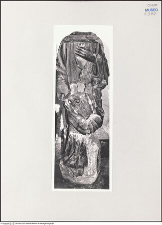 Vorderseite von Sopr. BAS NA [https://www.deutsche-digitale-bibliothek.de/content/lizenzen/rv-ez/] Anbetung der MadonnaKönig Robert I. und Heiliger Franz von Assisi - Gesamtansicht, bh532696_recto. Foto.