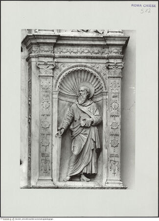 Vorderseite von Hirmer Fotoarchiv [https://www.deutsche-digitale-bibliothek.de/content/lizenzen/rv-ez/] Ehemaliger HochaltarHeiliger Paulus - , bh532891_recto. Foto.