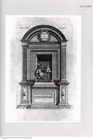 Vorderseite von Bibliotheca Hertziana [http://creativecommons.org/publicdomain/mark/1.0/] Monumenta clarorum doctrina praecipuè ...Tafel 20: Das Grab des Dante Alighieri in Ravenna, San Francesco - , bh533375. Foto.