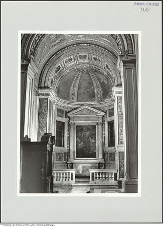 Vorderseite von Sopr. BAS ROMA [https://www.deutsche-digitale-bibliothek.de/content/lizenzen/rv-ez/] Santa Maria in VallicellaCappella dell'Annunziata - , bh533560_recto. Foto.