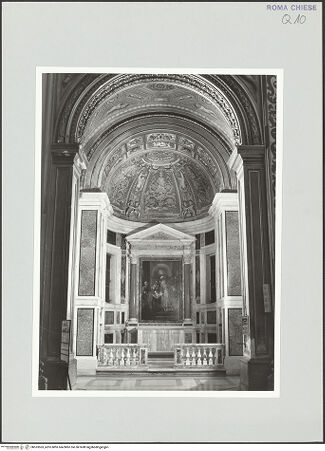 Vorderseite von Sopr. BAS ROMA [https://www.deutsche-digitale-bibliothek.de/content/lizenzen/rv-ez/] Santa Maria in VallicellaCappella della Purificazione - , bh533563_recto. Foto.