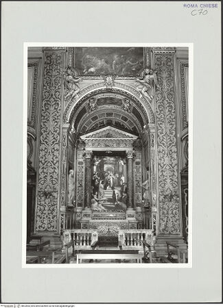 Vorderseite von Sopr. BAS ROMA [https://www.deutsche-digitale-bibliothek.de/content/lizenzen/rv-ez/] Santa Maria in VallicellaCappella della Presentazione - , bh533564_recto. Foto.