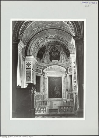 Vorderseite von Sopr. BAS ROMA [https://www.deutsche-digitale-bibliothek.de/content/lizenzen/rv-ez/] Santa Maria in VallicellaCappella della Natività - , bh533576_recto. Foto.
