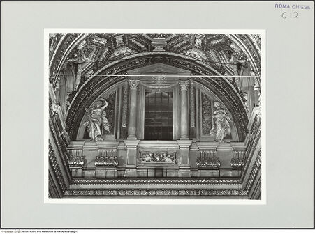 Vorderseite von Sopr. BAS ROMA [https://www.deutsche-digitale-bibliothek.de/content/lizenzen/rv-ez/] Allegorien der Weltentsagung und des Schweigens - , bh533579_recto. Foto.