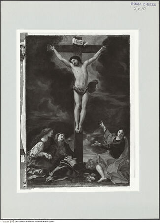 Vorderseite von Sopr. BAS ROMA [https://www.deutsche-digitale-bibliothek.de/content/lizenzen/rv-ez/] Der heilige Filippo Neri in Ekstase beim Lesen der Messe - , bh533585_recto. Foto.