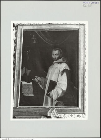 Vorderseite von Sopr. BAS ROMA [https://www.deutsche-digitale-bibliothek.de/content/lizenzen/rv-ez/] Der selige Niccolò Albergati - , bh533587_recto. Foto.