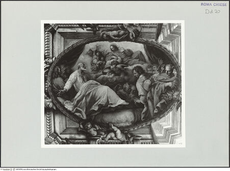 Vorderseite von Sopr. BAS ROMA [https://www.deutsche-digitale-bibliothek.de/content/lizenzen/rv-ez/] Szenen aus der Vita des heiligen Filippo NeriHeilung des Filippo Neri durch eine Marienerscheinung im Jahr 1594 - , bh533599_recto. Foto.