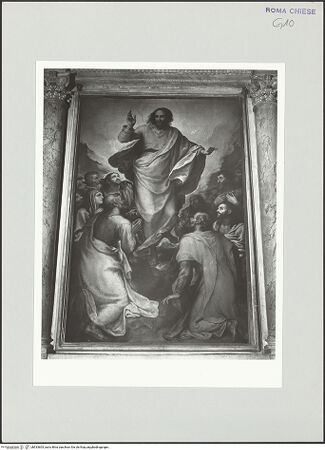 Vorderseite von Sopr. BAS ROMA [https://www.deutsche-digitale-bibliothek.de/content/lizenzen/rv-ez/] Himmelfahrt Christi - , bh533605_recto. Foto.