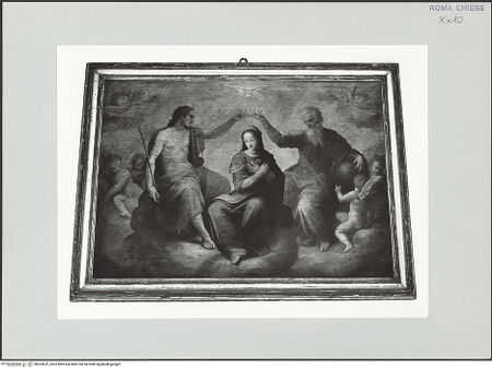 Vorderseite von Sopr. BAS ROMA [https://www.deutsche-digitale-bibliothek.de/content/lizenzen/rv-ez/] Marienkrönung - , bh533629_recto. Foto.