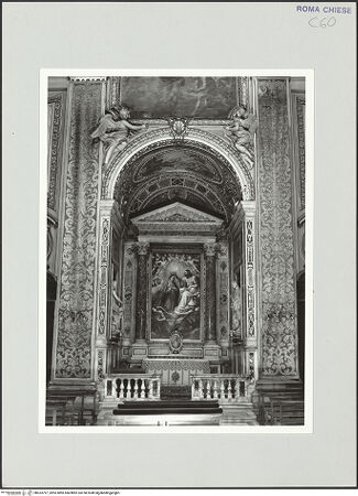 Vorderseite von Sopr. BAS ROMA [https://www.deutsche-digitale-bibliothek.de/content/lizenzen/rv-ez/] Santa Maria in VallicellaCappella dell'Incoronazione - , bh533797_recto. Foto.