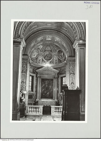 Vorderseite von Sopr. BAS ROMA [https://www.deutsche-digitale-bibliothek.de/content/lizenzen/rv-ez/] Santa Maria in VallicellaCappella dell'Assunta - , bh533798_recto. Foto.