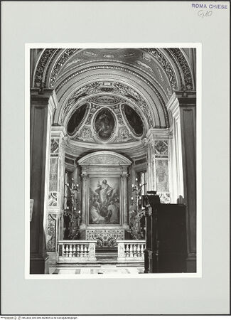 Vorderseite von Sopr. BAS ROMA [https://www.deutsche-digitale-bibliothek.de/content/lizenzen/rv-ez/] Santa Maria in VallicellaCappella dell'Ascensione - , bh533800_recto. Foto.