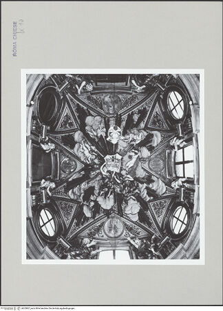 Vorderseite von Sopr. BAS ROMA [https://www.deutsche-digitale-bibliothek.de/content/lizenzen/rv-ez/] Stuckdekoration, Motto "Humilitas" und Szenen aus dem Leben des heiligen Carlo Borromeo - , bh533807_recto. Foto.