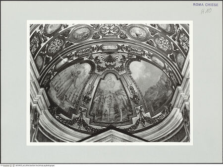 Vorderseite von Sopr. BAS ROMA [https://www.deutsche-digitale-bibliothek.de/content/lizenzen/rv-ez/] Gewölbeausmalung zum Wirken des heiligen Geistes - , bh533823_recto. Foto.