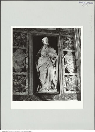 Vorderseite von Sopr. BAS ROMA [https://www.deutsche-digitale-bibliothek.de/content/lizenzen/rv-ez/] Der heilige Petrus - , bh533824_recto. Foto.
