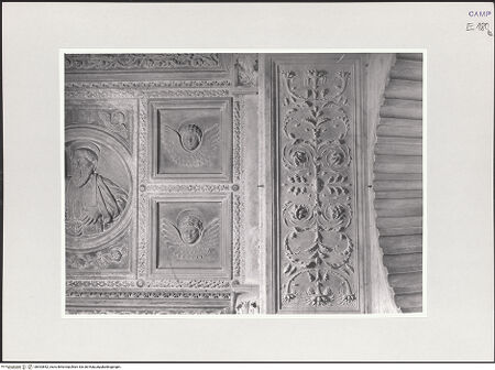 Vorderseite von Sopr. BAS NA [https://www.deutsche-digitale-bibliothek.de/content/lizenzen/rv-ez/] DeckenkassettierungPaulus - Teilansicht, bh533852_recto. Foto.