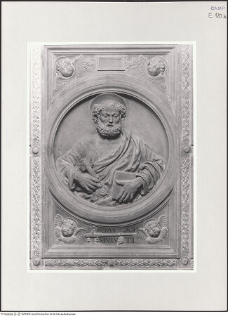 Vorderseite von Sopr. BAS NA [https://www.deutsche-digitale-bibliothek.de/content/lizenzen/rv-ez/] DeckenkassettierungPetrus - Detail, Petrus, bh533854_recto. Foto.