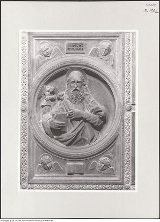 Vorderseite von Sopr. BAS NA [https://www.deutsche-digitale-bibliothek.de/content/lizenzen/rv-ez/] DeckenkassettierungMatthäus - Detail, Matthäus, bh533860_recto. Foto.