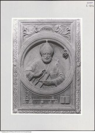 Vorderseite von Sopr. BAS NA [https://www.deutsche-digitale-bibliothek.de/content/lizenzen/rv-ez/] DeckenkassettierungAsprenus von Neapel - Detail, Asprenus, bh533908_recto. Foto.