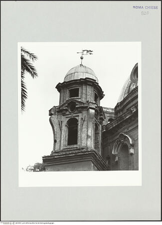 Vorderseite von Sopr. BAS ROMA [https://www.deutsche-digitale-bibliothek.de/content/lizenzen/rv-ez/] Santa Maria di Loreto - Campanile, bh533951_recto. Foto.